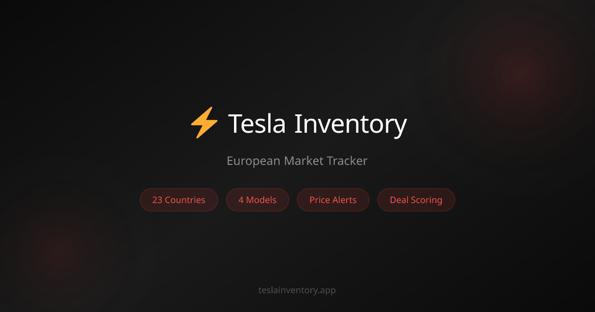 Tesla Inventory Europe — New & CPO Inventory Tracker